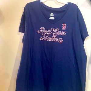 Red and blue and white oh Red Sox T-shirt limited edition woman's Brand new tags